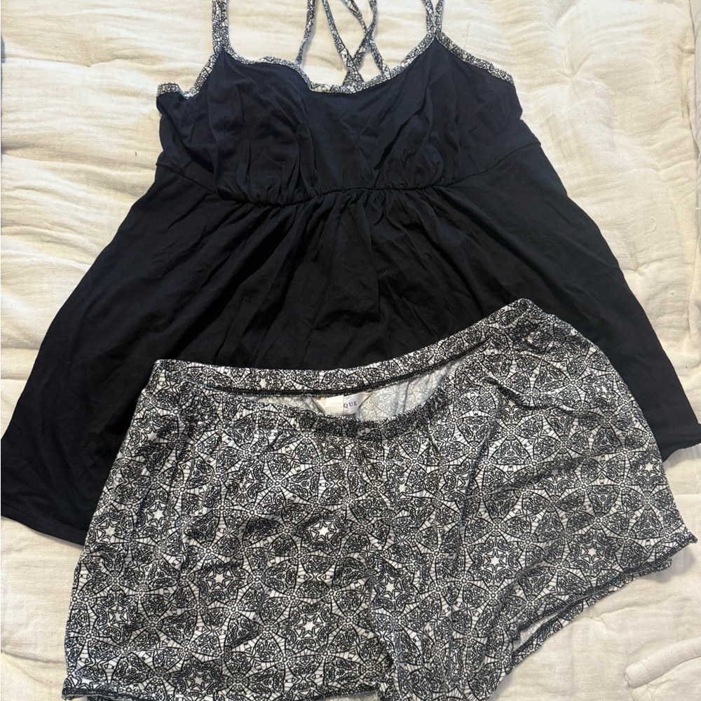 Black and White Sleepwear Set